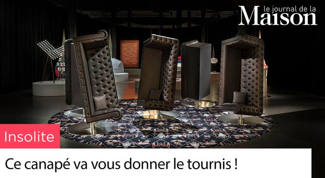 Insolite : ce canapé va vous donner le tournis !