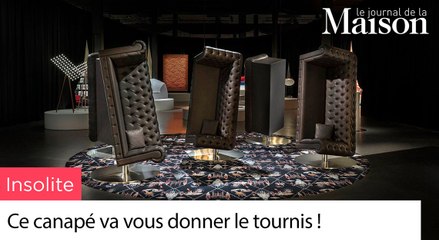 Insolite : ce canapé va vous donner le tournis !