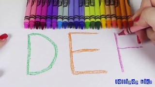 Learn Alphabet w/ Crayola Crayons - ABC Song abcdefghijklmnopqrstuvwxyz