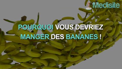 Pourquoi vous devriez manger des bananes !