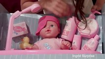 Baby Doll Bathtime Newborn Baby Doll Drinks and Wets by Ingrid Surprise