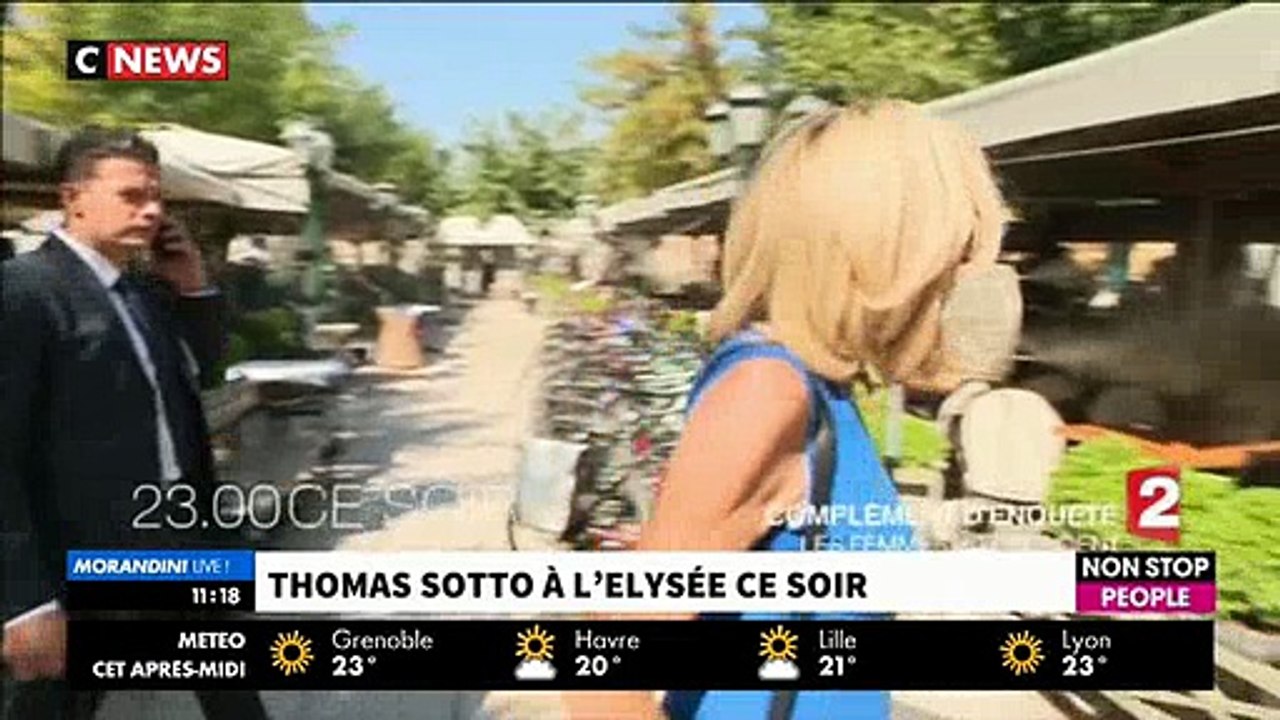 Comment Thomas Sotto a réussi à poser les fauteuils rouges de "Complément d'enquête" dans la cour de l'Elysée ce soir ?