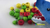 PET SHARK ATTACK Shark Eats Fruits Toys Apples Learn Colors and Numbers Counting 123 ABC Surprises