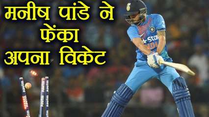 India vs Australian2nd ODI : Manish Pandey throws his wicket again | वनइंडिया हिंदी