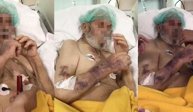 Hastanede skandal görüntüler! Dalga geçip kahkahalar attılar