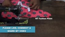GIRLS SHORT DRESS CUTTING AND STITCHING FULL VIDEO __ B@loch