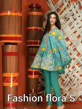 LATEST DESIGNER SHORT FROCK WITH CAPRIS LATEST FASHION TRENDS 2017 __ B@loch