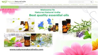 Best quality essential oils @ Natures Natural India