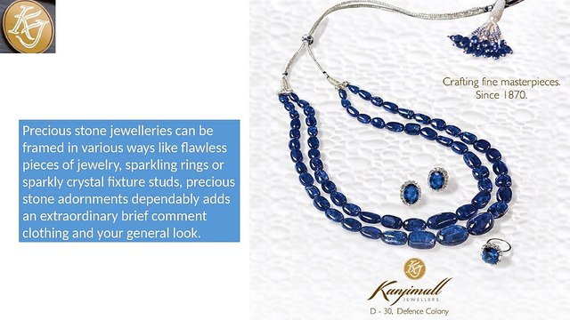 Colored Stones Jewellery in India