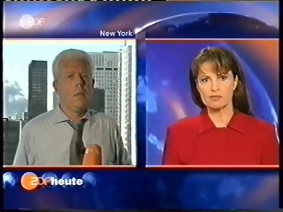 11. September 2001: ZDF Live-Nachrichten von 17:00 Uhr bis 17:20 Uhr vom 11.09.2001 - heute