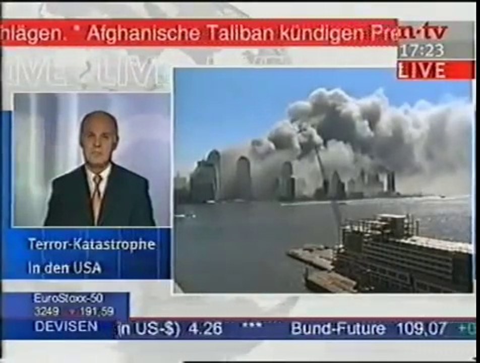 11. September 2001: n-tv Live-Nachrichten von 16:43 Uhr bis 17:40 Uhr vom 11.09.2001