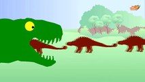 Çocuklar İçin Dinozorlarla Renk Öğrenin | Dinozorlar Çizgi Filmler