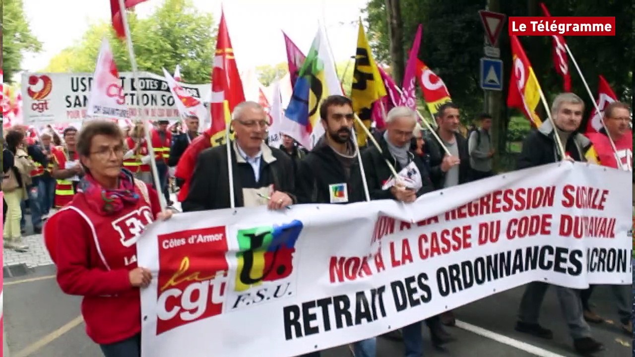 Code du travail. Entre 700 et 1.400 personnes mobilisées à Saint-Brieuc