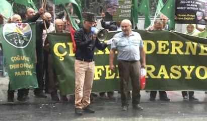 Çerkeslerden Galatasaray Meydanı'nda 'Ruslan Gvaşe' eylemi