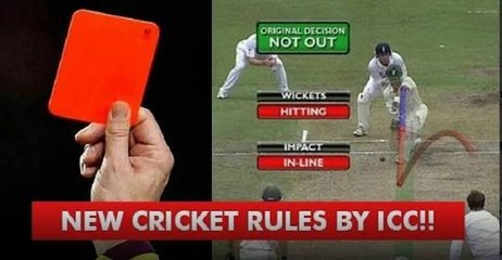 ICC Cricket Rules Change From 1 October 2017