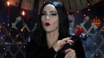 Morticia Addams Halloween Makeup Tutorial | Angela Lanter
