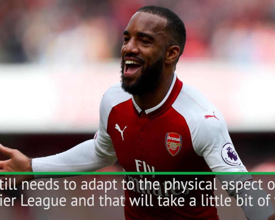 Lacazette still adapting to the Premier League...