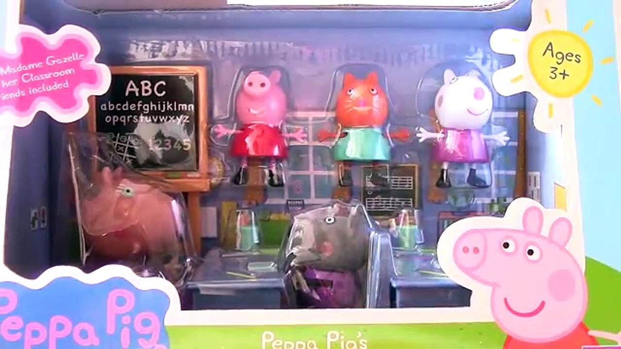 Peppa Pig Toys Classrom School Playset video review collection Fisher Price full