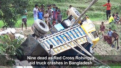 Nine dead as Red Cross Rohingya aid truck crashes in Bangladesh