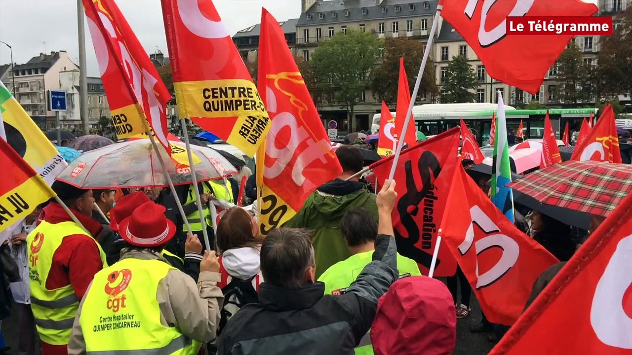 Quimper. Entre 600 et 800 personnes dans la rue contre la réforme du code du travail