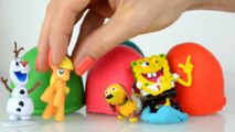 Kinder Surprise eggs Play doh Frozen Toys English Mickey mouse Playdough Shopkins Egg