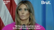 Le discours de Melania Trump contre le harcèlement