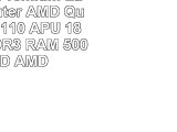 HP 156 HD Premium Laptop Computer AMD QuadCore E27110 APU 18GHz 4GB DDR3 RAM 500GB HDD
