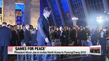 President Moon promotes 2018 Olympics as opportunity for peace and reconciliation with North Korea