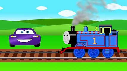 Thomas Train for Kids Learn Colors with Cars Lightning McQueen - Colors for Children