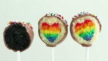 Eugenie Cake Pops Rainbow Heart Cake Pops DIY Rainbow Treats