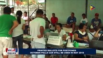 Printed ballots for postponed October polls can still be used in May 2018