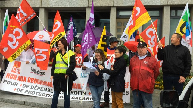 Mobilisation contre les ordonnances. Lorient 21 septembre 2017