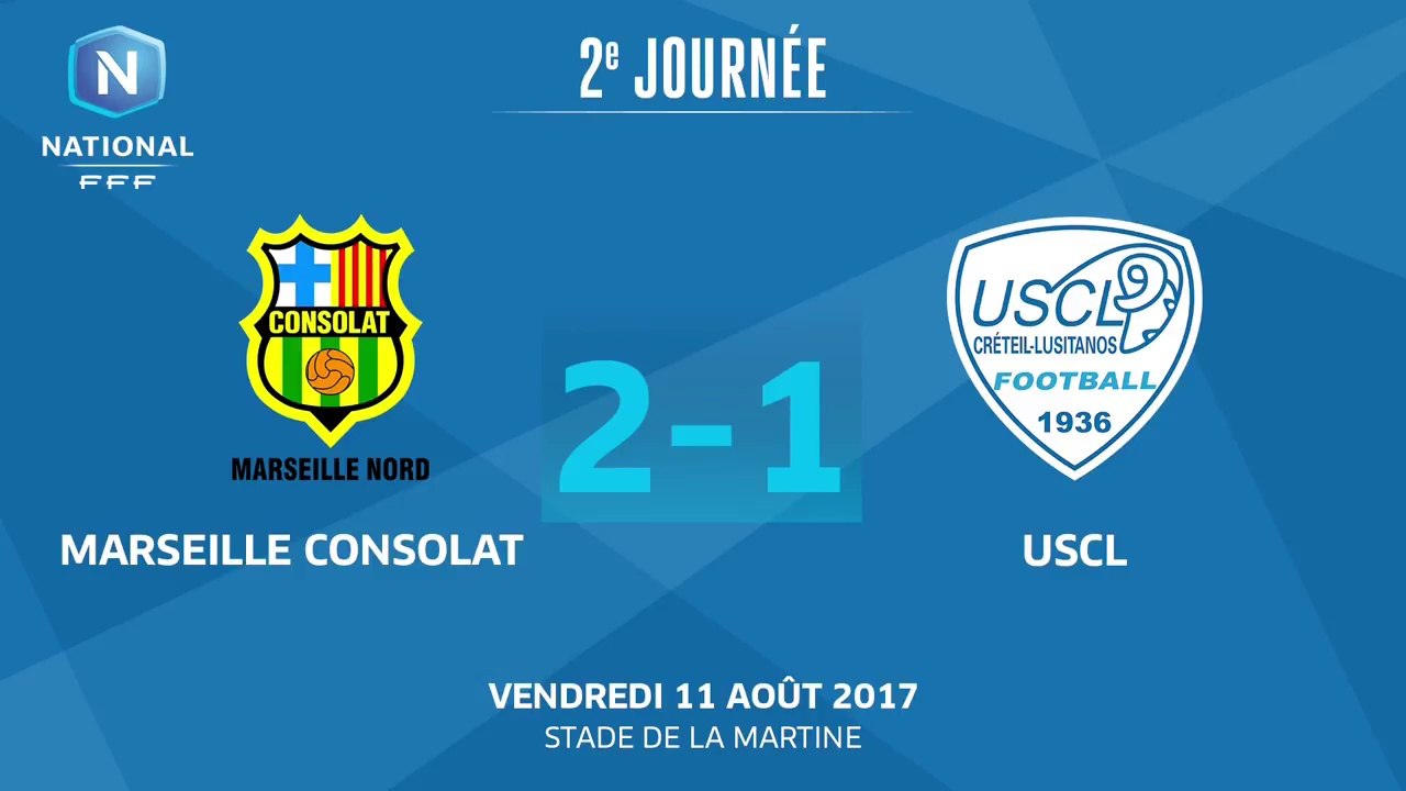 Marseille-Consolat 2 – 1 USCL (J2 S17/18)