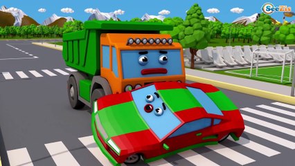NEW Color Cars & Trucks w 3D Animation Car Cartoon for kids and for babies! Cars & Trucks Stories