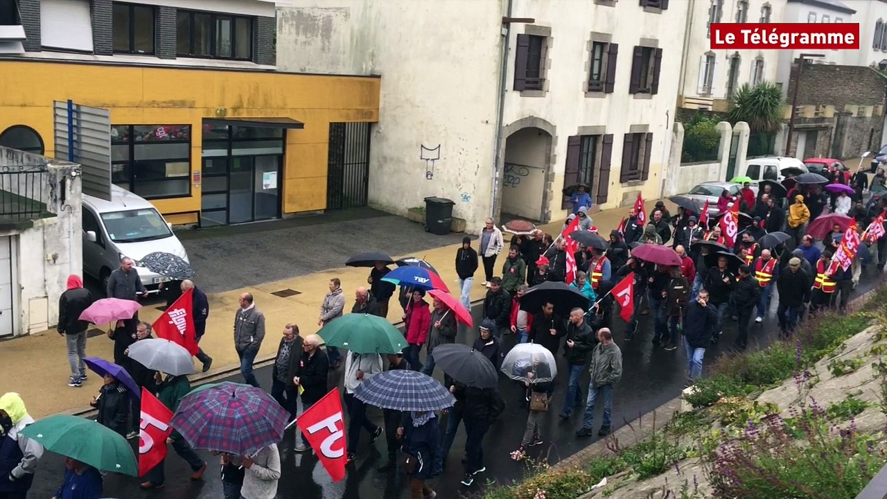 Code du travail. 300 manifestants à Quimperlé