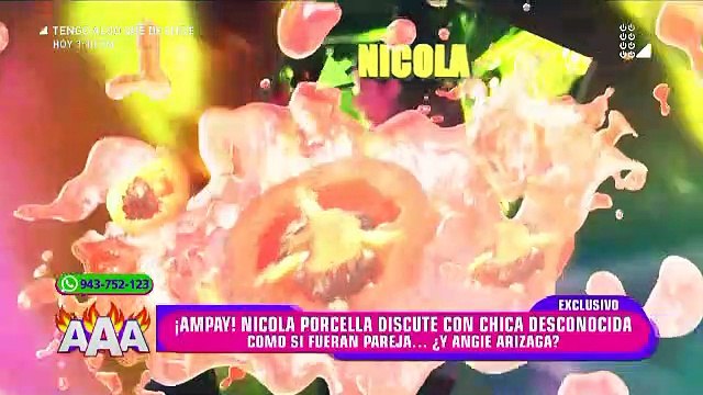 Nicola Porcella discute con misteriosa mujer que no es Angie Arizaga