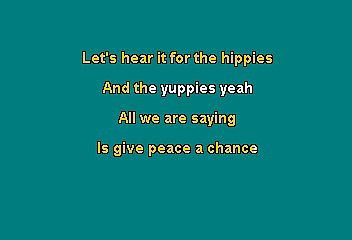 Jhon Lennon - Give peace a chance (Karaoke)