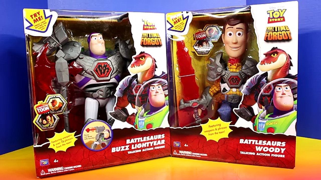 Toy Story That Time BattleSaurs Woody Buzz Lightyear Action