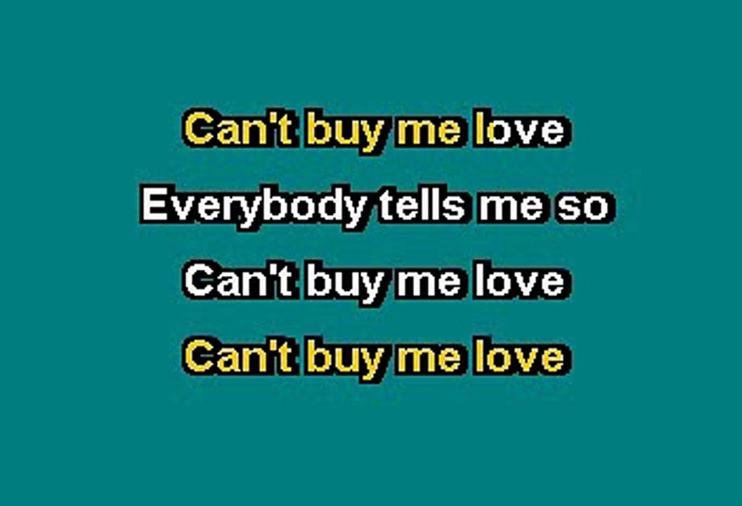 Cant Buy Me Love - The Beatles (Karaoke)