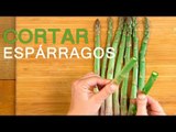 Cómo cortar ESPÁRRAGOS VERDES | TRUCO de cocina