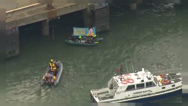 Protesta antidiésel de Greenpeace en Reino Unido