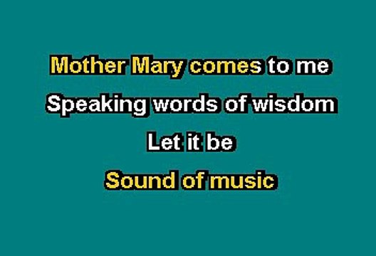 Beatles - Let it be (Karaoke)