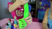 Disney Princess Magiclip Silly Sludge Dresses - Elsa, Anna, Cinderella - Fun Kid Toys