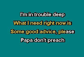 PAPA DONT PREACH - MADONNA (KARAOKE)