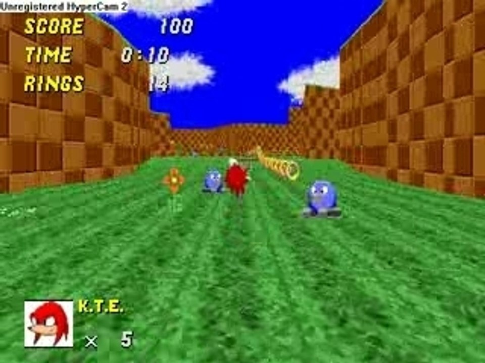 Playing SRB2 as Knuckles