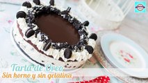 Cheesecake o tarta fría de Oreo | Sin horno, sin gelatina y sin complicaciones | Quiero Cupcakes!