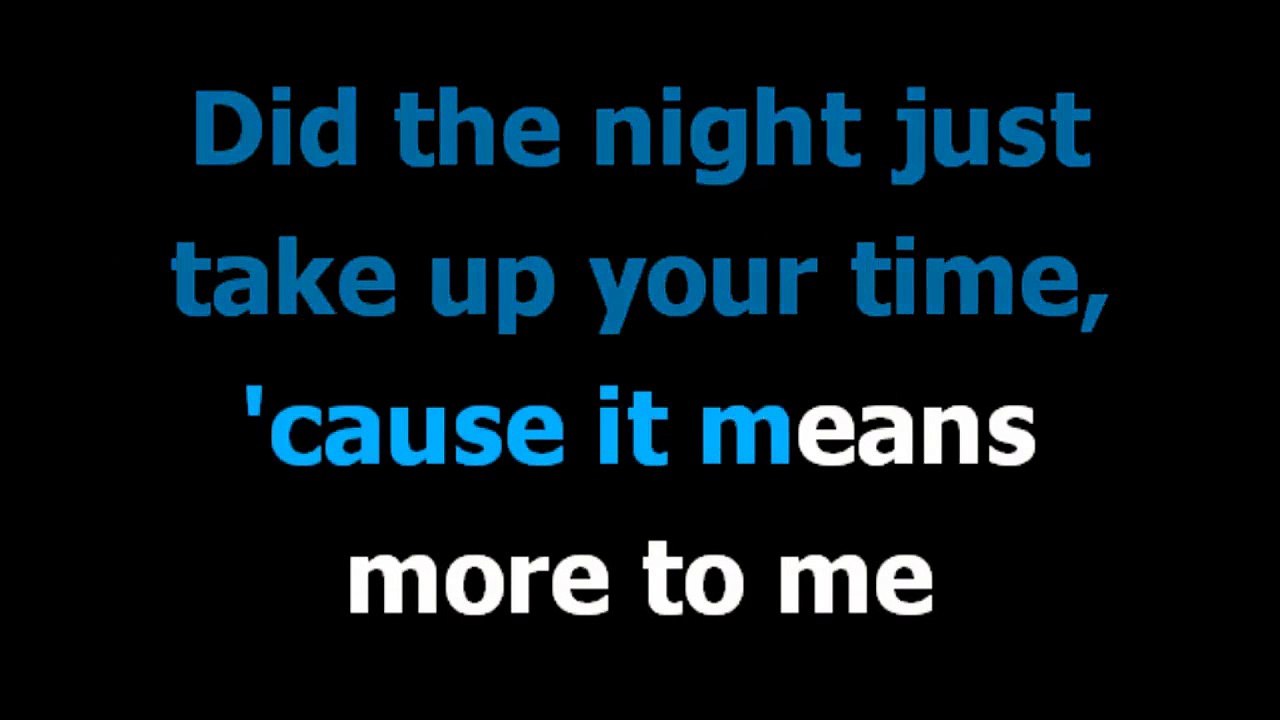 Kiss on my list -  Hall and oates  - Karaoke  - Lyrics