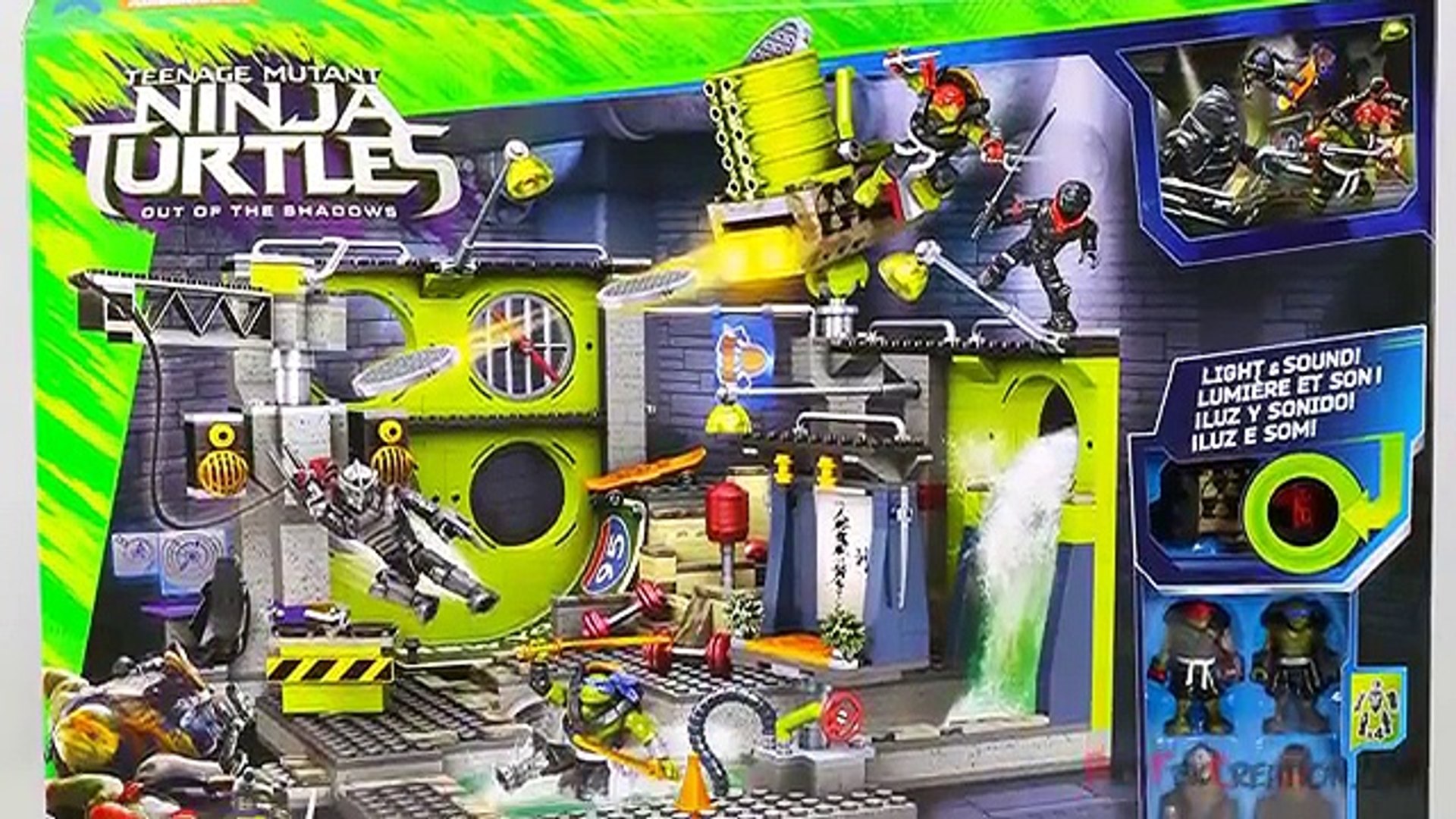 mega bloks teenage mutant ninja turtles out of the shadows lair hideout