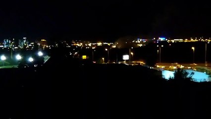 Atatürk Havalimanı'nda pistten çıkan jet böyle yandı