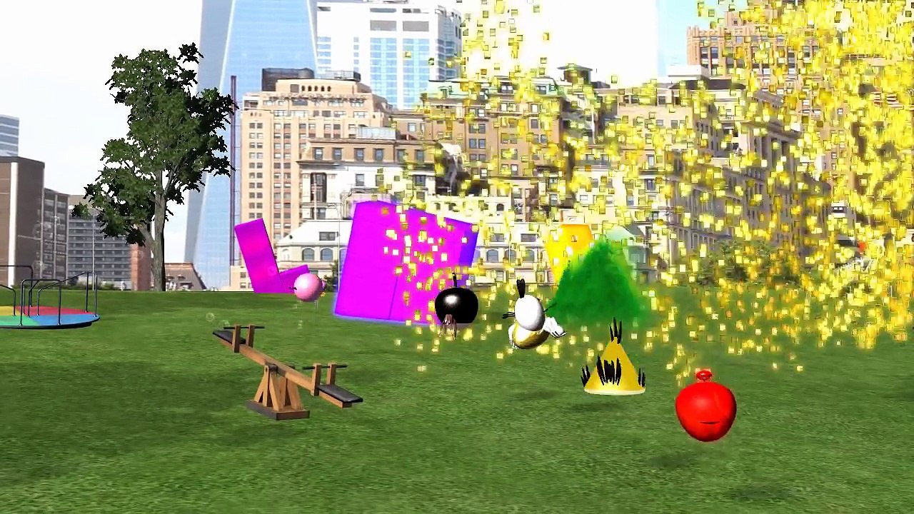 ANGRY BIRDS in PIXELS !! ♫ 3D animated mashup parody ☺ FunVideoTV - Style ;-))